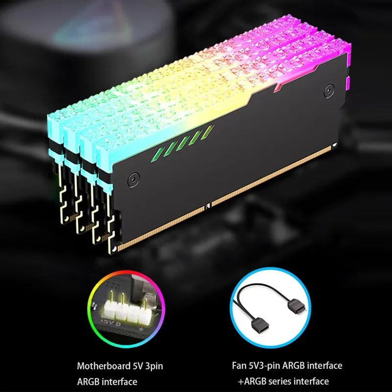 Радиатор памяти ПК RM-1 Охлажд – обзор и цена Ddr5 Rgb Ram